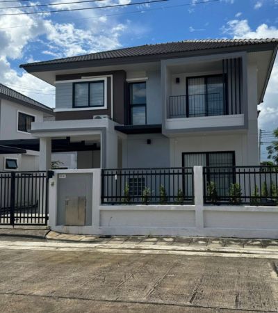 บ้านเดี่ยว โครงการเคหะสันกำแพง บ้านสภาพดี พร้อมอยู่ เฟอร์ครบ ใกล้ตลาด–โลตัส–7-11 ในระยะเดินถึงได้