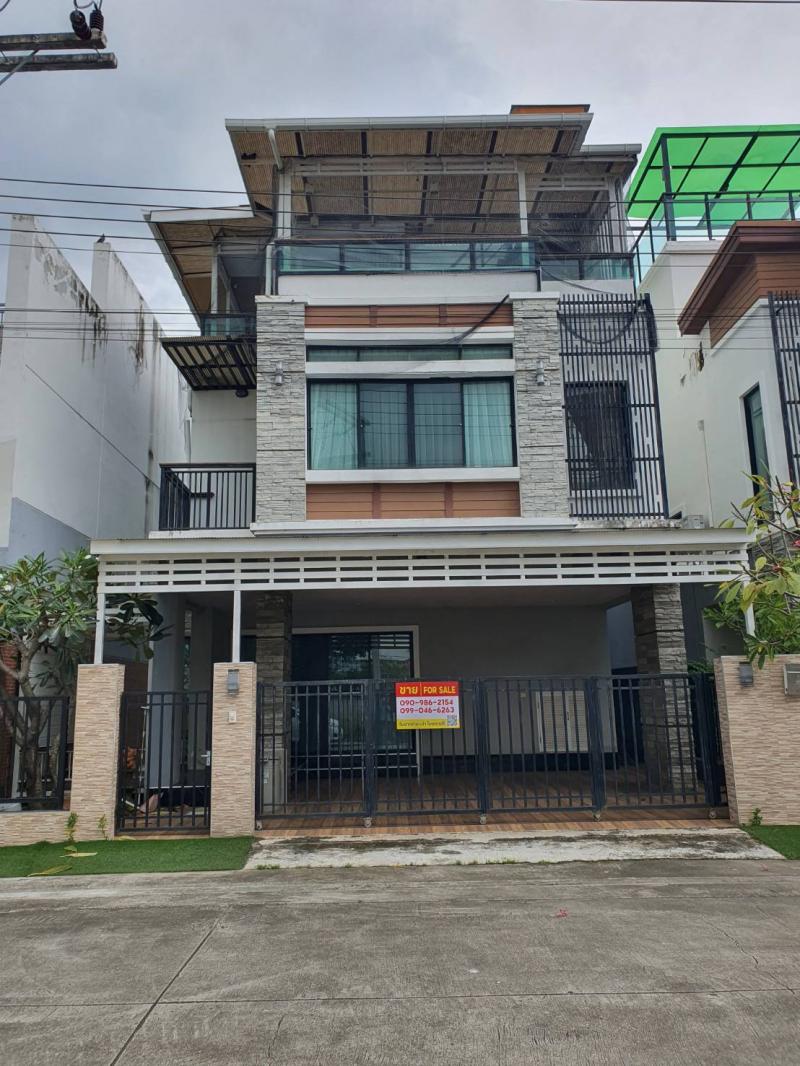  ขายบ้านเดี่ยว 3 ชั้นพร้อมดาดฟ้า รับลมทะเล ชะอำ Tel 090 9862154