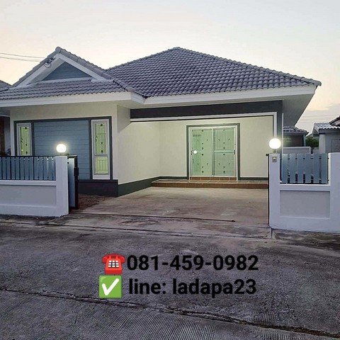 ขายบ้านพานทองชลบุรี ขายบ้านเดี่ยว เดอะแกรนด์อมตะ -มาบโป่ง  พานทอง ชลบุรี 52 ตารางวา 2 นอน 2 น้ำ 