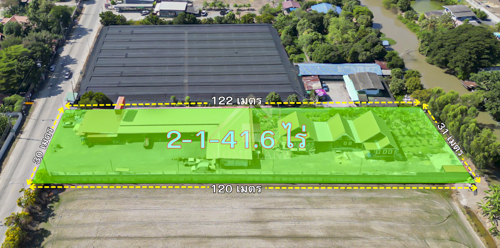 BHL1167ที่ดินแปลงใหญ่ พร้อมสิ่งปลูกสร้าง บ้านเดี่ยว 3 หลัง คลองข่อย ปากเกร็ดที่ตั้ง : 19/20, 19/25, 19/26, 19/27 หมู่ที่10 ตำบลคลองข่อย อำเภอปากเกร็ด จังหวัดนนทบุรีรายละเอียด- เนื้อที่ 2-1-41.6 ไร่ หรือ 941.6 ตารางวา- ที่ดินพร้อมบ้านเดี่ยว เข้าซอย จากทางหลวงหมายเลข9 เพียง 600 เมตร- หน้ากว้าง 30.29 เมตร ลึก 120.82 เมตร- ถนนกว้าง 10 เมตร- ผังเมืองพื้นที่สีเขียว- แปลงที่ดินเป็นรูปสี่เหลี่ยมผืนผ้า- มีไฟฟ้า ม