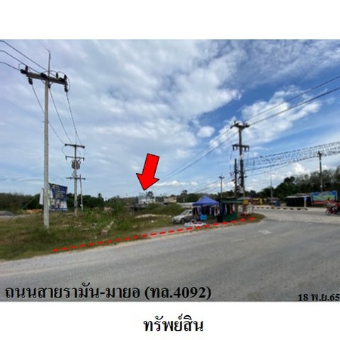 หัสทรัพย์ (Code ID)  : PMS-2T2301  ราคา   2,260,600    บาท  ▸ เนื้อที่  1 งาน 87.9 ตร.ว.     บ้านหันไปทางทิศ ใต้   พิกัดทรัพย์ : https://maps.app.goo.gl/yZFfi9o8UeDaS9USA  สถานที่ใกล้เคียง   ▸ใกล้สถานีรถไฟอำเภอรามัน  ▸ใกล้เทศบาลตำบลรามัน  ▸ใกล้ที่ว่าการอำเภอรามัน   ▸ใกล้โรงพยาบาลรามัน   สอบถามเพิ่มเติม / นัดชม โทร. 097-419-5982(พลอย) โทร. 096-932-4624(ออมสิน) Line : @panaya (มี@ด้านหน้า)  ปรึกษาสินเชื่อฟรี One Stop Service ดูแลตั้งแต่ต้นจนจบบริษัท ปณยาคิดดี จำกัด 