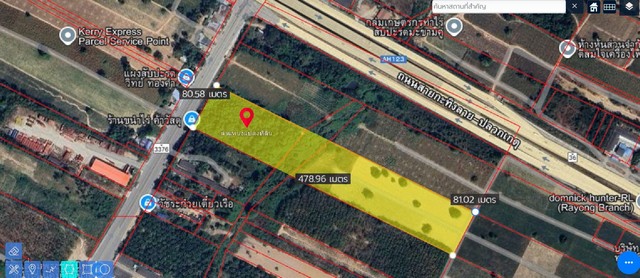 ที่ดินผืนใหญ่ทำเลทอง 22 ไร่ ติดถนนใหญ่สายเศรษฐกิจ นิคมพัฒนา-ระยอง ผังเมืองสีม่วงลายผสมสีม่วง-โอกาสทอง! ที่ดินผืนงาม 22 ไร่ 1 งาน 24.9 ตร.ว. ติดถนนสายหลัก (สายตะพง-สำนักทอง) ต.พนานิคม อ.นิคมพัฒนา จ.ระยอง-ทำเลศักยภาพสูง: ติดถนนใหญ่ การคมนาคมสะดวกสบาย เชื่อมต่อถนนสายหลักและนิคมอุตสาหกรรมในระยอง-หน้ากว้างติดถนนกว่า 80 เมตร: เข้า-ออกสะดวก เหมาะสำหรับธุรกิจที่ต้องการการข�