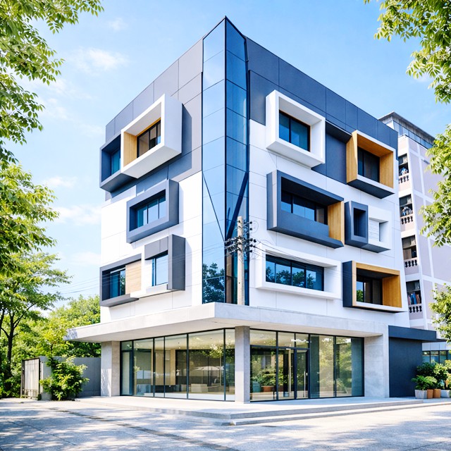 ลดราคา 45% ทำเลรัชดา ห้วยขวาง 7-Eleven ประชาราษฎร์บำเพ็ญ10-19 50ม.ที่จอดรถรอบอาคาร 5 คัน ให้เช่าอาคารออฟฟิศ 5 ชั้น 765ตร.ม. 45ตร.ว 