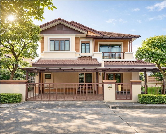  ให้เช่าคฤหาสน์ เศรษฐสิริ 3นอน วงแหวน สุขาภิบาล2 เสรีไทย 67 นิคมบางชันจากแสนสิริ สังคมดี เงียบสงบ  72ตรว. 250ตรม.  3นอน 3น้ำ 