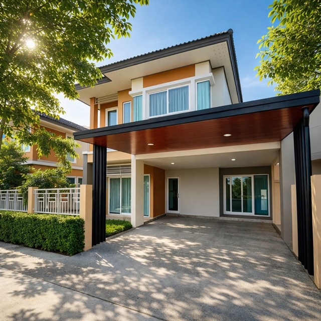 หทัยราษฎร์39 ปัญญาเฟอร์ครบ มีเตียงนอนครบทุกห้อง ให้เช่าบ้านเดี่ยว 2ชั้นถูกที่สุดใน หมู่บ้านซาฟารี 