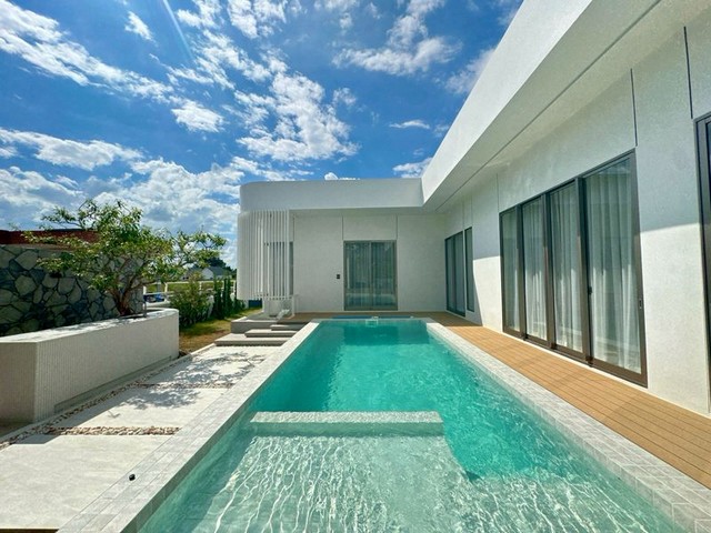 พูลวิลล่า สไตล์โมเดิร์น สิ่งอำนวยความสะดวกครบ หางดง