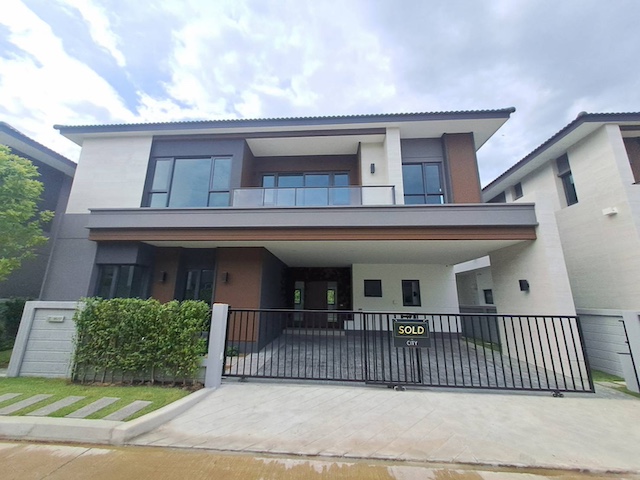BH3832 ให้เช่าบ้านหรู THE CITY Bangna 3 บ้านสไตล์ Nature Architecture ใกล้ Mega Bangna และโรงเรียนนานาชาติ