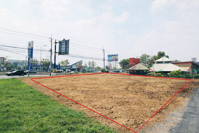 BTS ปากเกร็ด 4.9 กม. เดอะคริสตัล ชัยพฤกษ์ 1.9 กม.แม็คโคร ให้เช่าที่ดิน 2 ไร่ (800 ตร.วา.) ถนนชัยพฤกษ์ ทำเลศักยภาพสูง หน้ากว้างติดถนน