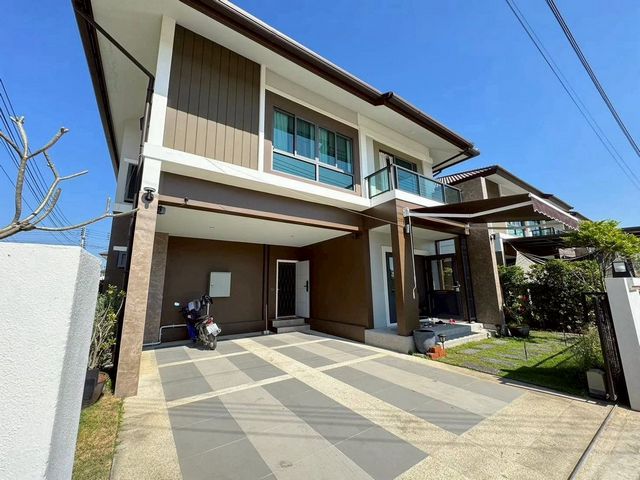 บ้านสวย สุดคุ้ม 7.9 ล้าน 57 ตรว. #กาญจน์กนก12 #สารภี บ้านเดี่ยว 2 ชั้น #หลังหัวมุม #ติดสวนสาธารณะ เป็นส่วนตัว