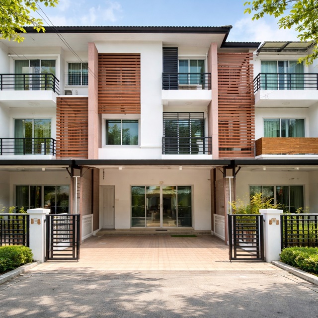 4นอน 5แอร์ BTSอ่อนนุช 1.6กม. กว้าง 5เมตร ทาวน์โฮม 3ชั้น อ่อนนุช15-19 ฟังก์ชันครบ  3น้ำ 22 ตร.วา  จัดเต็มเฟอร์ฯ และเครื่องใช้ไฟฟ้า