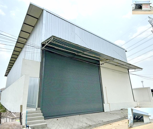 โกดังแฟคตอรี่สร้างใหม่ 360ตรม. ดอนเมือง มีพื้นที่จอดรถ ศรีสมาน ไฟฟ้า 1 เฟส หลังคาสูงโปร่ง มี7-11ใกล้ ขาย-เช่า100ตรว.  34,999B-M 5.9ลบ. ไม่พลุกพล่าน 1โกดัง 2น้ำmini factory warehouse SriSaman Don Mueang for sale-rent newly built electricity 1phase 100sq.wa. 360sq.m. 34,999B-M 5.9million baht not crowded 1warehouse 2bathrooms has parking space. The roof is high and clear. There is a 7-11 nearby.เมืองทองธานี ติวานนท์ แจ้งวัฒนะซอยเลียบคลองประปา ถนนเลียบคลองประปา ตำบลบ้านใหม่ อำเภอเมืองปทุมธานี ปทุมธานี 12000100ตรว.                        100sq.wa.360ตรม.  