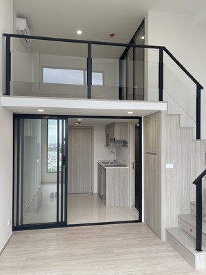 คุ้มกว่ามือ1!! ขายคอนโด the origin plug & play E22 station ชั้น12 ขนาด 27.61 ตร.ม ห้องduplex เลี้ยงสัตว์ได้ ติด BTS สายลวด