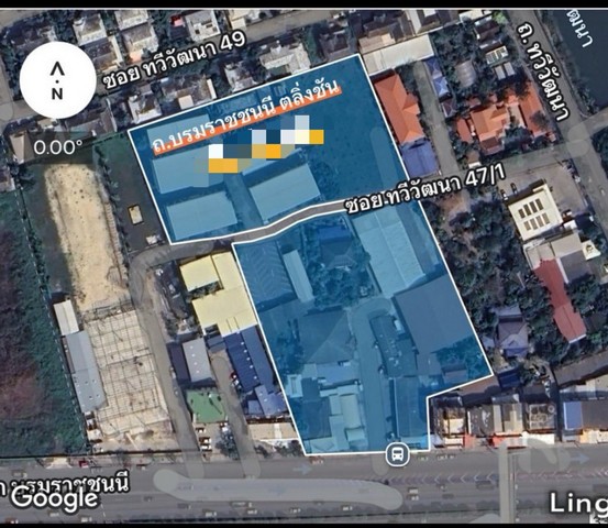 ขายที่ดินพร้อมสิ่งปลูกสร้าง ติดถนนบรมราชชนนี ใกล้มหาวิทยาลัยมหิดล เขตทวีวัฒนา กรุงเทพฯ เนื้อที่ 10 ไร่ 23 ตารางวา#รายละเอียดและที่ตั้งทรัพย์-ที่ดินพร้อมสิ่งปลูกสร้าง เนื้อที่ 10 ไร่ 23 ตารางวา-ตั้งอยู่ติดถนนบรมราชชนนี แขวงศาลาธรรมสพน์ เขตทวีวัฒนา กรุงเทพฯ-ทำเลธุรกิจติดถนนบรมราชชนนี-ใกล้มหาวิทยาลัยมหิดล**ราคาขายเพียงตารางวาละ 80,000 บาท##สนใจติดต่อโทร081-232-4555https://maps.app