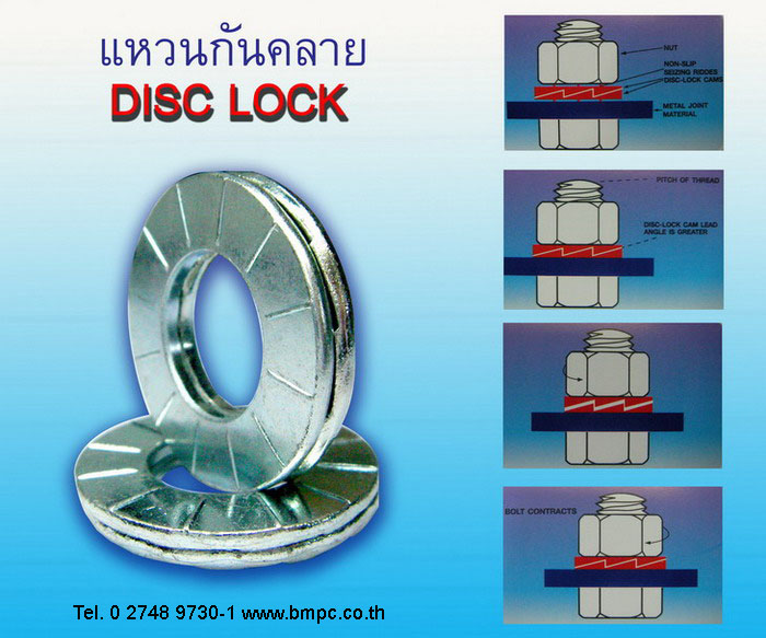 Locking Disc spring type M, Cup spring washer, แหวนจานกันคลายแบบมีลาย