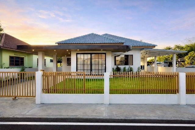 บ้านสวยชั้นเดียว สไตล์ EnglishCountry น้ำไม่ท่วม แม่โจ้