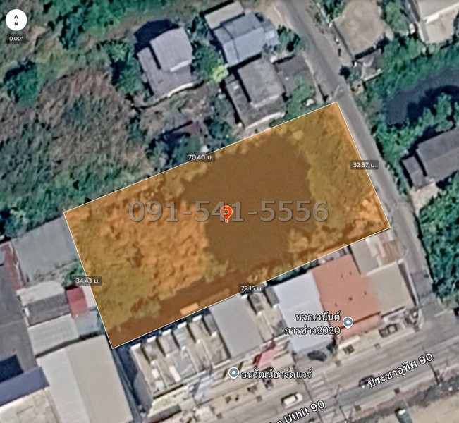 ขายที่ดิน 1-1-94 ไร่ ซอยประชาอุทิศ 90ตรงข้ามหมู่บ้าน Lalin Town ซอยประชาอุทิศ 90ขายที่ดินแปลงสวย ทำเลศักยภาพ ซอยประชาอุทิศ 90 (ซอยยิ่งเจริญ)เหมาะพัฒนาโครงการ ,เดินทางสะดวก ,ผังเมืองสีเหลืองTel: 091-541-5556Line : boynidabbbรายละเอียดทรัพย์• ประเภททรัพย์: ที่ดินเปล่า• จำนวนแปลง: 5 แปลง (ขายรวม)• ขนาดที่ดินรวม: 1-1-94 ไร่(ประมาณ 594 ตารางวา)• หน้ากว้างที่ดิน: ประมาณ 32 เมตร• ความลึกที่ดิน: ลึกสุดประมาณ 72 เมต