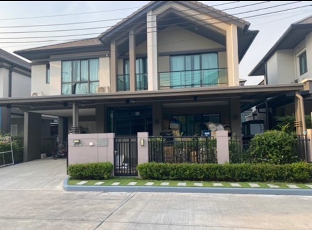 รหัสC7059 ให้เช่าบ้านเดี่ยว 2ชั้น โครงการบางกอก บูเลอวาร์ด พระราม 9 ถนนเลียบวงแหวน ราษฎร์พัฒนา ทับช้าง