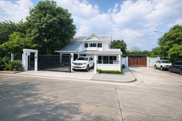 ให้เช่าบ้านเดี่ยว 2 ชั้น หัวมุม 3-4นอน 3น้ำ ทะเลสาบ 65ตร.วา 265 ตร.ม. ใกล้ MRT สัมมากร  1กม.รายล้อมโรงพยาบาลเกษมราษฏร์ 