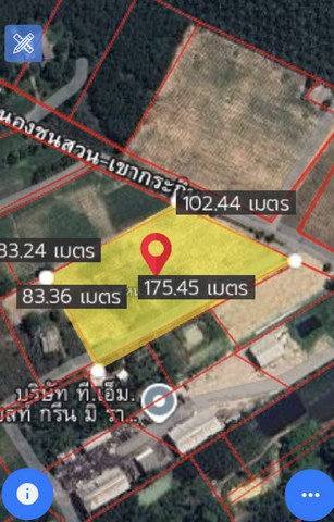 ขายที่ดินบ่อทองชลบุรี ขายที่ดินบ่อทอง 7 ไร่ อำเภอบ่อทอง จังหวัดชลบุรี  พื้นที่สีเหลือง