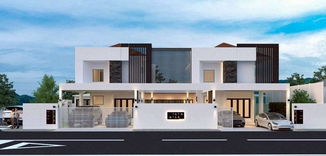 พูลวิลล่าหรู วิวภูเขา บ้านใหม่กำลังก่อสร้าง 70–80% สันทราย