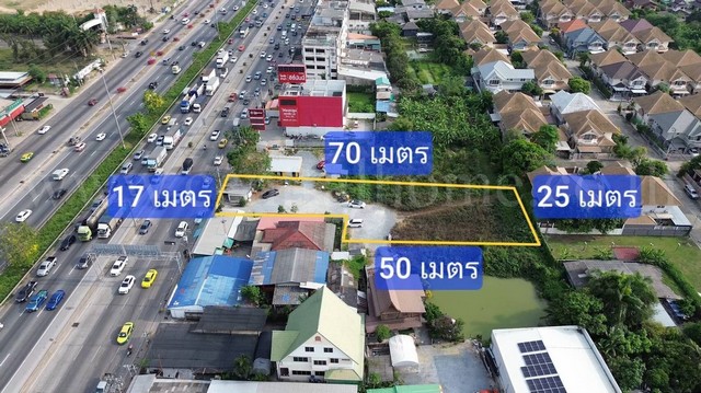 รหัสทรัพย์&nbsp; N0853ที่ดินเปล่า 1 ไร่ ติดถนนกาญจนาภิเษก (ปากซอยวัดพระนอน) ใกล้ตลาดพระปิ่น 3ที่ตั้ง :&nbsp;ถนนกาญจนาภิเษก ตำบลบางแม่นาง อำเภอบางใหญ่ จังหวัดนนทบุรี 11140รายละเอียดทรัพย์- เนื้อที่ดินรวม 1 ไร่ 31.9 ตารางวา&nbsp;ที่ดินเป็นสัญญาเช่ากับสำนักพุทธ 30 ปี-&nbsp;ตั้งอยู่ ติดถนนใหญ่กาญจนาภิเษก (ฝั่งขาออก)&nbsp;-&nbsp;หน้ากว้าง 17 เมตร ลึก 70 เมตร-&nbsp;เหมาะสำหรับการลงทุน&nbsp;สร้างโชว์รูมสินค้