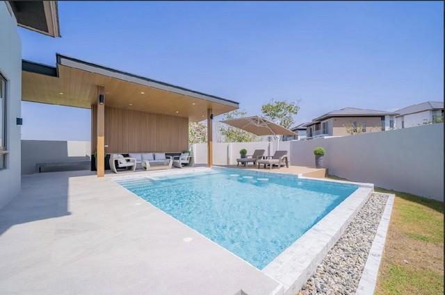 บ้านใหม่พร้อมเช่าบ้านใหม่พร้อมเช่า  ใกล้ทะเล 10 นาที