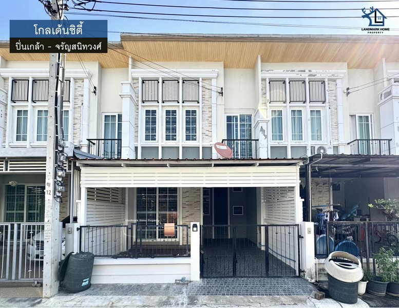 lN-074 โกลเด้นซิตี้ ปิ่นเกล้า - จรัญสนิทวงศ์บนทำเลเชื่อมต่อ ถ.บางกรวย-ไทรน้อย, ถ.ราชพฤกษ์, ถ.จรัญสนิทวงศ์ ใกล้รถไฟฟ้าสายสีแดง สถานีบางบำหรุโครงการ :  #โกลเด้นซิตี้ทำเล : #ปิ่นเกล้า - จรัญสนิทวงศ์พื้นที่ : 19.3 ตร.วเพียv : 3.4 ล้านบาทฟังก์ชั่น : 4 นอน 2 น้ำ 1 จอดสถานที่ใกล้เคียง : - ใกล้ห้างสรรพสินค้าเซ็นทรัลปิ่นเกล้า, เดอะครัสตัล - ใกล้โรงพยาบาลตา หู คอ จมูก, โรงพยาบาลอนันต์พัฒนา2- ใ�