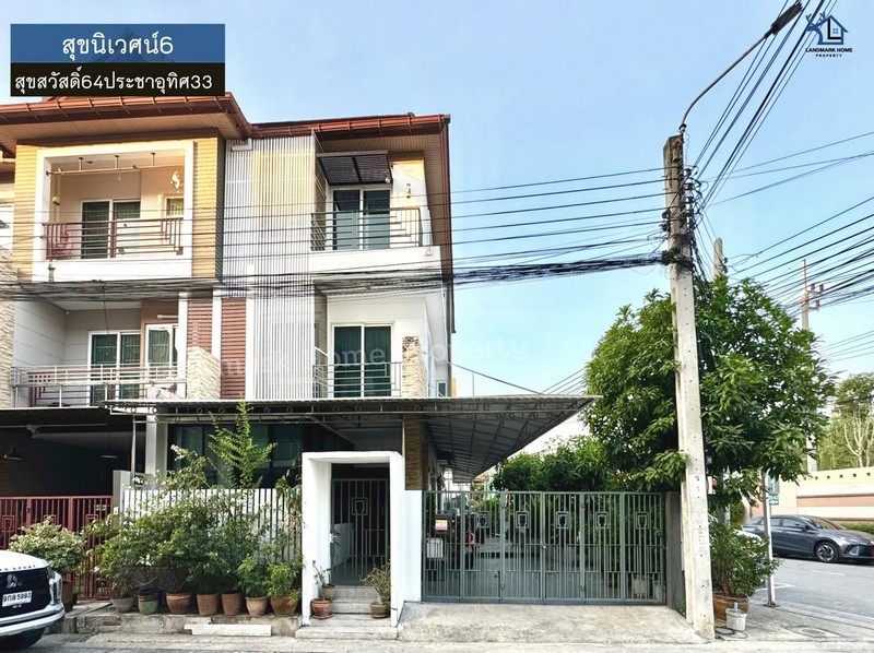 LM26-0008 สุขนิเวศน์6 สุขสวัสดิ์64 - ประชาอุทิศ 33** โครงการรถไฟฟ้าสายสีม่วง ช่วงเตาปูน-ราษฎร์บูรณะ (วงแหวนกาญจนาภิเษก) เป็นส่วนต่อขยายที่วิ่งผ่านถนนสุขสวัสดิ์ คาดว่าจะเปิดให้บริการในปี พ.ศ. 2572 ** เดินทางสะดวก ใกล้ทางด่วนกาญจนาภิเษก สะพานภูมิพล, บิ๊กซีสุขสวัสดิ์, และ มจธ. โครงการ :  #สุขนิเวศน์6ทำเล : #ซอยสุขสวัสดิ์64 #ประชาอุทิศ 33 พื้นที่ :  38.9 ตร.ว.เพียv : 6.29 ล้านบาทฟังก์ชั่น :  4ห้อง