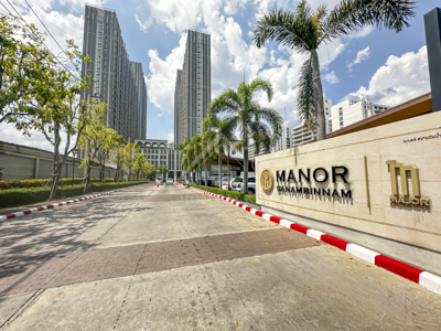 BHL1231คอนโด Manor Sanambinnam แมเนอร์ สนามบินน้ำ นนทบุรี ที่ตั้ง : บางกระสอ อำเภอเมืองนนทบุรี นนทบุรีรายละเอียดบ้าน- อาคาร A ชั้น 19 ทั้งหมด 25 ชั้น- ขนาด 27.78 ตร.ม - 1 ห้องนอน 1 ห้องน้ำ - 1 ห้องครัว- ที่จอดรถ 2 คัน- แอร์ 2 เครื่อง- ระเบียงทิศเหนือ- วิวแม่น้ำเจ้าพระยา-  ห้องวิวเปิดโล่ง วิวสวย ไม่มีตึกบัง ลมดีสิ่งอำนวยความสะดวกในโครงการ- อาคารจอดรถ- สระว่ายน้ำในอาคารเดียวกัน และ สระว่ายน้ำรวมว�