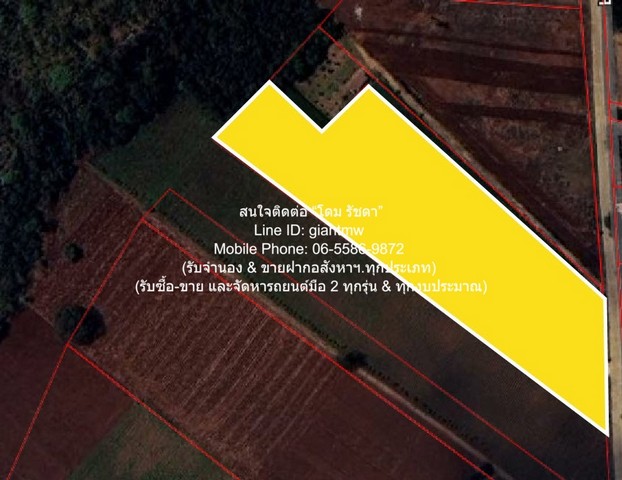 DSL-364สนใจติดต่อ: โดม รัชดา (Exclusive Contract)โทร: 065-586-9872ไลน์ไอดี: 0655869872 หรือ giantmw หรือ @yem0202nFacebook: https://bit.ly/3vdegO8Fanpage: https://bit.ly/488TrlDพิเศษ: รับซื้อ-ขาย และจัดหารถยนต์มือ 2 ทุกรุ่น & ทุกงบประมาณ.ขายที่ดินไร่สวนทางการเกษตร (ติดถนน และติดเขา) 1-0-97.7 ไร่ (497.70 ตร.ว.) ราคา 689,000 บาท (โอนฟรี).รายละเอียดทรัพย์: 1. ที่ดินไร่สวนทางการเกษตรรูปทรงอิสระติดถนน (แปลงมุม) เป็นโฉนด (น.ส.4 จ) ต.วังหิน อ.บ้านไร่ จ.อุทัยธานี ที่มีเนื้อที่ 1-0-97.7