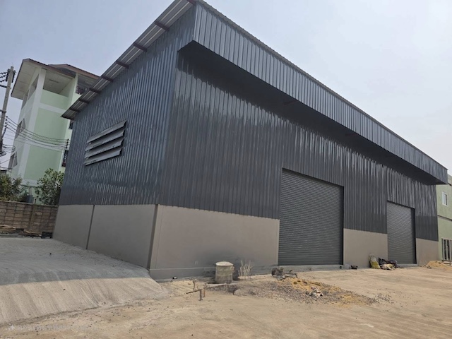 BST1084 ให้เช่าโกดังพร้อมออฟฟิศ สมุทรสาคร พระราม 2 พื้นที่สีม่วง รถเทรลเลอร์เข้าได้ ใกล้ทางด่วน