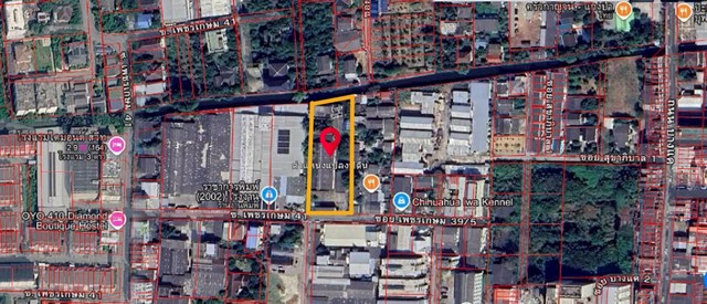 ขายที่ดินพร้อมสิ่งปลูกสร้าง ,อาคารโรงงาน ,อาคารสำนักงาน 2 หลัง ในซอยเพชรเกษม 41 ถนนเพชรเกษม ตำบลบางแค เขตภาษีเจริญ กทม. รหัสTTR 2843ขนาดที่ดิน 1-3-95 ไร่ (เกือบ 2 ไร่)• พร้อมสิ่งปลูกสร้าง• อาคารโรงงาน 1 หลัง ขนาด 15*40• อาคารสำนักงาน 2 หลัง มีอาคาร 2 ชั้นใช้เป็นออฟฟิศ และ อาคาร 4 ชั้น เป็นบ้านพักอาศัยพร้อมออฟฟิศในตัวขนาดที่ดินหน้ากว้าง 32 ม. ลึก 67 ม.โดยประมาณหันทิศใต้ผังเมือง สีส้�