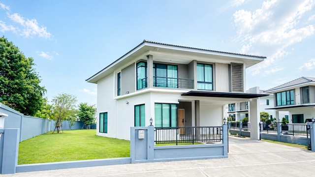 บ้านเดี่ยว 3-4นอน 4แอร์ 3 น้ำ 2 ชั้น 52 ตร.วา.210 ตร.ม.ตรงปก! สามโคก-ปทุมธานี ใกล้โกลบอลเฮ้าส์ ปทุมธานี 800 ม. พื้นที่กว้าง ฟังก์ชันครบ บ้านหัวมุม เงียบสงบ 19,999 B-M. เหมาะอยู่อาศัย โฮมออฟฟิศ พร้อมที่จอดรถ เฟอร์ฯครบ เดินทางสะดวก ใกล้แม็คโคร ปทุมธานี 900 ม.วัด ตลาด สถานพยาบาล และทางด่วนอุดรรัถยา Real! in SamKhok PathumThani 3-4bed 4A/C 3bath 2story detached house 52sq.wa. 210sq.m. near GlobalHouse PathumThani 800m. spacious area complete functions corner house quiet location 19,999 B-M located suitable for residence or home office inclu