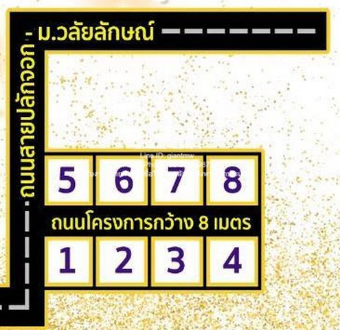 DSL-195.2สนใจติดต่อ: โดม รัชดา (Exclusive Contract)โทร: 065-586-9872ไลน์ไอดี: giantmw หรือ @yem0202nF/B: https://bit.ly/3vdegO8Fanpage: https://bit.ly/488TrlD.ขายที่ดินแบ่งแปลง 113.5 ตร.ว. ใกล้ ม.วลัยลักษณ์ ท่าศาลา จ.นครศรีธรรมราช เริ่มต้น 5,000 บาท/ตร.ว..รายละเอียดทรัพย์ที่ขาย: เอกสารสิทธิ์เป็นโฉนด (น.ส.4 จ)1. แปลงที่ 1 และ 5 (ติดถนน): 5,600 บาท/ตร.ว. หรือ 635,600 บาท2. แปลงที่ 8 และ 4: 5,000 บาท/ตร.ว. หรือ 567,500 บาท3. แปลงที่ 7 และ 3: 5,400 บาท/ตร.ว. หรือ 612,900 บาท4. แปลงที่ 6 และ 2: 5,200 บาท/ตร.ว. หรื�