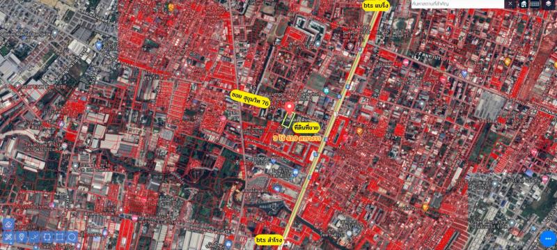 ขายที่ดินซอยสุขุมวิท 76ที่เปล่าสุขุมวิท76 สำโรงเหนือต.สำโรงเหนือ อ.เมือง จ.สมุทรปราการรายละเอียด- เนื้อที่ 3 ไร่ 41.9 ตร.ว- ผังเมืองสีแดง- ถนนซอยกว้าง 8 เมตร- หน้ากว้างติดถนน 45 เมตร ลึก 108 เมตร- ลักษณะที่ดินเป็นที่ดินเปล่าถมแล้วสถานที่ใกล้เคียง- เข้าซอยสุขุมวิท 76 มา 200 เมตร- อยู่ใกล้สถานี bts 4 สถานี- ใกล้ห้างอิมพีเรียลสำโรงเพียง 550 เมตร- ใกล้จุดขึ้นลงทางด่วน- สี่แยกบางนา - ปาก�