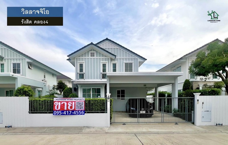 LM26-0046 วิลลาจจิโอ รังสิต คลอง4บ้านเดี่ยวแปลงสวย Villaggio รังสิต-คลอง 4 | สภาพนางฟ้า พร้อมนวัตกรรม Air Pluzสัมผัสชีวิตเหนือระดับในสังคมคุณภาพจาก Land & Houses โครงการ :  #วิลลาจจิโอ ทำเล : #รังสิต #คลอง4พื้นที่ : 50.3 ตร.ว พื้นที่ใช้สอย : 145 ตรม.vาย: 4,550,000 บาทฟังก์ชั่น :  3 ห้องนอน 3 ห้องน้ำ 2 จอดทิศ : ทิศเหนือเย็นสบายตลอดปี มาพร้อมระบบ บ้านหายใจได้ ให้คุณพักผ่อนได้เต็มปอด* Highlight: ระบบ Air Pluz Square ถ่ายเทอากาศดี