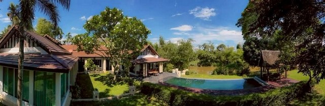 บ้านหรู ติดแม่น้ำปิง พร้อมพื้นที่กว้างขวาง บรรยากาศสงบ หางดง