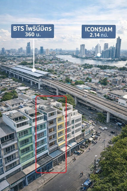 ตกแต่งใหม่พร้อมใช้งาน ไอคอนสยาม 2.1 กม. ให้เช่าอาคารพาณิชย์ 4.5 ชั้น 4นอน 21,999 B-M. ทำเลศักยภาพใกล้ BTS โพธิ์นิมิตร 365 ม.พร้อม 18 ตร.ว.  3น้ำ 300 ตร.ม.เดินทางสะดวกเชื่อมต่อถนนสมเด็จพระเจ้าตากสิน ตอบโจทย์ทั้งการอยู่อาศัยและทำธุรกิจ โดดเด่นด้วยวัสดุเกรดพรีเมียมและฟังก์ชันการใช้งานที่ครบครันทุกชั้นIconsiam is 2.1 km away. 4.5-Storey Commercial Building for Rent 4Beds 21,999 B-M. near BTS PhoNimit 365m. 18sq.w. 300sq.m. Newly renovated, ready for occupancy. Convenient access to SomdetPhraChaoTakSin Road perfect 