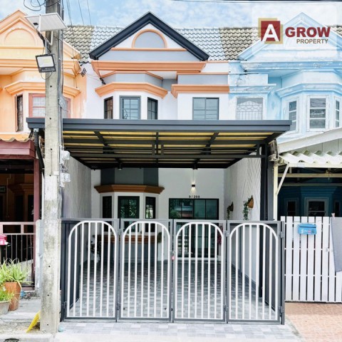 หมู่บ้านทาวน์แอนคันทรี ซอยสังฆสันติสุข 16 ทำเลดี ตรงข้ามสนามเด็กเล่น ตกแต่งครบพร้อมเข้าอยู่ที่ตั้ง : ซอยสังฆสันติสุข 16 แขวงกระทุ่มราย เขตหนองจอก กรุงเทพมหานครรหัสทรัพย์ : AGT01299ราคาขาย : 2,190,000 บาทรายละเอียดทรัพย์ :- ทาวน์เฮ้าส์ 2 ชั้น- เนื้อที่ 25.6 ตรว.- 3 ห้องนอน- 2 ห้องน้ำ- 1 ห้องครัว- 1 ห้องโถง- 1 จอดในบ้านจุดเด่น :- ทำเลดี ตรงข้ามสนามเด็กเล่น ตกแต่งครบพร้อมเข้าอยู่- หลังบ้าน�