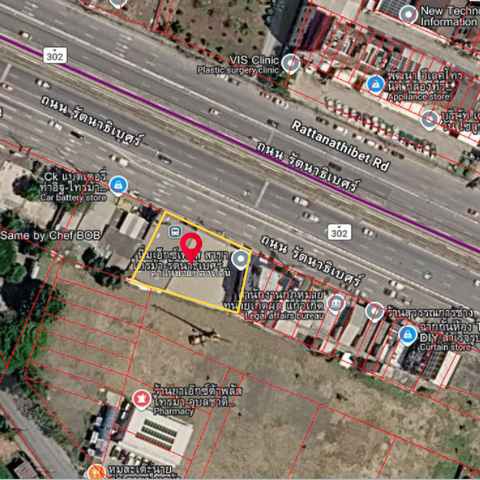 ขาย ที่ดิน ติดถนนรัตนาธิเบศร์ ใกล้แยกไทรม้า เนื้อที่ 231 ตร.ว. หน้ากว้าง 34 เมตร มีรายได้ค่าเช่าทันที 165,000 บาท/ตร.ว.ที่ดินพร้อมสิ่งปลูกสร้าง ทำเลศักยภาพใกล้แยกไทรม้า ถนนรัตนาธิเบศร์ เหมาะสำหรับนักลงทุนที่ต้องการทรัพย์สร้างรายได้ต่อเนื่อง หรือผู้ที่ต้องการซื้อเพื่อพัฒนาเชิงพาณิชย์ในอนาคต ปัจจุบันมีผู้เช่าเต็มทั้งอู่ซ่อมรถและคลินิก สามารถรับรายได้ทันทีห�