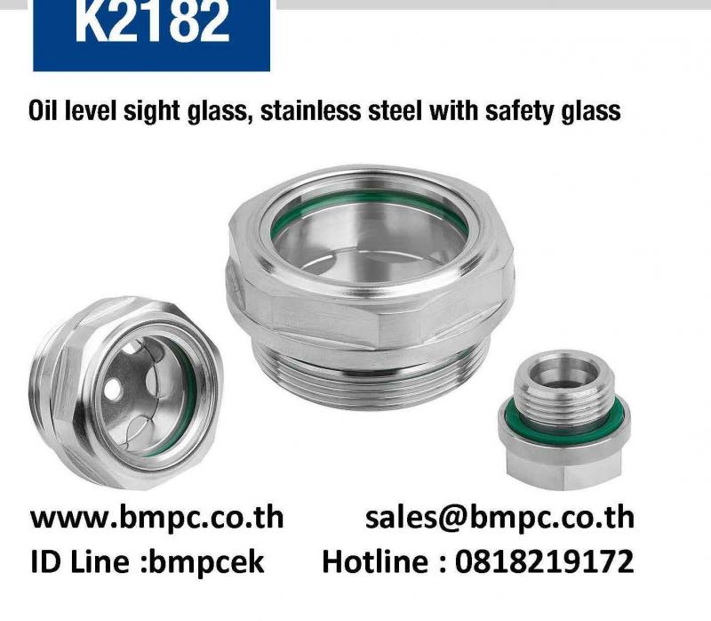 Stainless steel sight glass  &nbsp;  Brand&nbsp;&nbsp; : Kipp  Country of origin :&nbsp;&nbsp; Germany  Size: G3/8, G1/2, G3/4, G1, G1.1/4, M16x1.50, M20x1.50  &nbsp;&nbsp;&nbsp;&nbsp;&nbsp;&nbsp;&nbsp;&nbsp; M26x1.50, M27x1.50, M33x1.50, M42x1.50  &nbsp;  Material : Stainless steel 1.4301  &nbsp;  &nbsp;  ฝ่ายขายติดต่อ&nbsp; เอก 0818219172 , อรุณลักษณ์ &nbsp;0819126715, สุพัฒตรา&nbsp; &nbsp;0818353359&nbsp;   สำนักงานโทร &nbsp;027489730-1,&nbsp; 027489800, 027489819&nbsp;&nbsp;&nbsp; Fax 027489852   www.bmpc.co.th,&nbsp; sales@bmpc.co.th,customerservice@bmpc.co.th  Line ID :0818353359&nbsp;&nbsp; Line ID :&nbsp; bmpcek  
