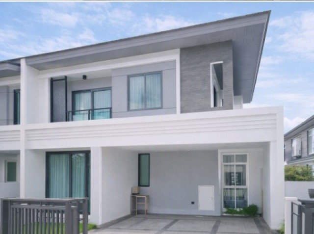 บ้านเดี่ยว 2ชั้่นฟังก์ชั่น 3 นอน ราชพฤกษ์-พระราม 5 ้เดอะวอล์ค ราชพฤกษ์ 1.7 กม.3 น้ำ ใกล้ม.ราชพฤกษ์ 600 ม. 44,998บาท/เดือน 41ตร.ว. 160 ตร.ม.โครงการย่านราชพฤกษ์ พระราม 5 พร้อมเฟอร์ฯ และเครื่องใช้ไฟฟ้าครบชุด เหมาะกับพักอาศัย โฮมออฟฟิศ เดินทางสะดวก ใกล้ตลาดสิริมงคล 1.6 กม.โรงพยาบาล และรถไฟฟ้า แกรนด์ บริทาเนีย The Walk Ratchaphruek, 1.7 km. Ratchaphruek-Rama5  Two-story detached house 3bed 3bath 44,998THB/month.Rajapruek University 600 m. 41sq.wa. 160sq.m. Located in the Rajapruek Rama 5 area. Fully furnished with ele