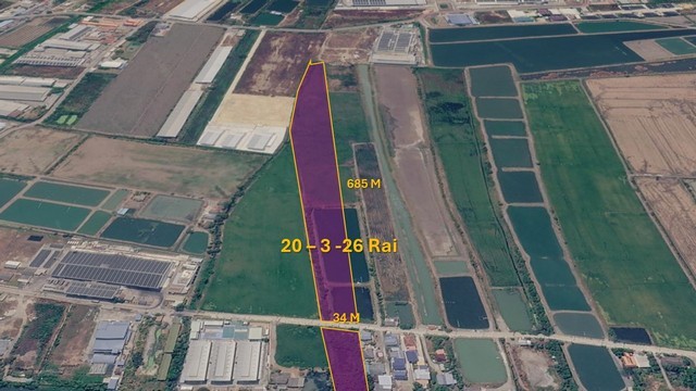 #ขายที่ดินผังสีม่วง 20 ไร่ สำหรับโรงงาน โกดัง คลังสินค้า เชื่อมต่อ EECรายละเอียดทรัพย์ :- VDO Youtube : https://youtu.be/LZN0mTIDHBoรูปเพิ่มเติม : https://shorturl.asia/cGv97ติดต่อคุณเปี๊ยก Tel: 098.628.7956  ขายที่ดินผังสีม่วง บางบ่อ สมุทรปราการ 20.3 ไร่ สำหรับโรงงาน โกดัง คลังสินค้า แวดล้อมด้วยอุตสาหกรรมและการผลิต สะดวกเชื่อมต่อมอเตอร์เวย์ 7 กรุงเทพ ชลบุรี แปลงทำเงินสำหรับธุรกิจขนาดกลางใหญ่ ใกล้กับนิคมอุตสาหกรรมเ�