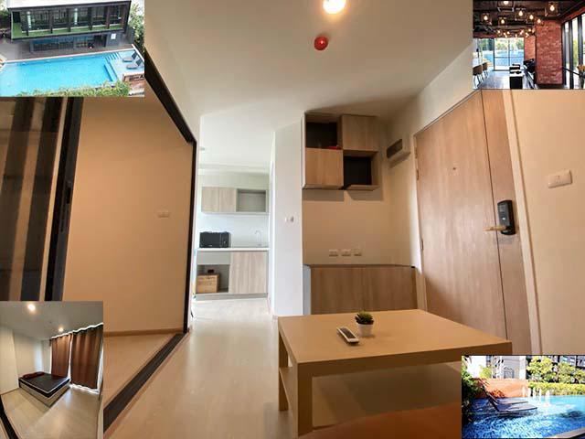 ใหม่คอนโด ให้เช่า ลาซาล52 ดิ เอ็กซ์เซล  1นอน 1น้ำ 27ตรม. 7,499 B-M เปิดซิง สุขุมวิท105 ชั้น7 วิวเมือง อาคารA  For Rent Never Living  7th BuildingA  27 Sqm. 7,499 B-M The Excel Groove City View Sukumvit105ห้องสวย วิวสวน หิ้วกระเป๋าเข้าอยู่ได้เลย ห้องใหม่ไม่ผ่านการให้เช่า สถานที่ ซอยลาซาล 52 (สุขุมวิท 105) คอนโดมิเนียม ชั้น 7 อาคาร A The Excel Groove (ดิ เอ็กซ์เซล กรูฟ) 1.ม่าน2.เตียง พร้อมที่นอน 1 หลัง 3.ตู้เสื้อผ้าบิ้วอิน4.เครื่องปรับอากาศ 5.โซฟา6.ชั้นวางทีวี7.