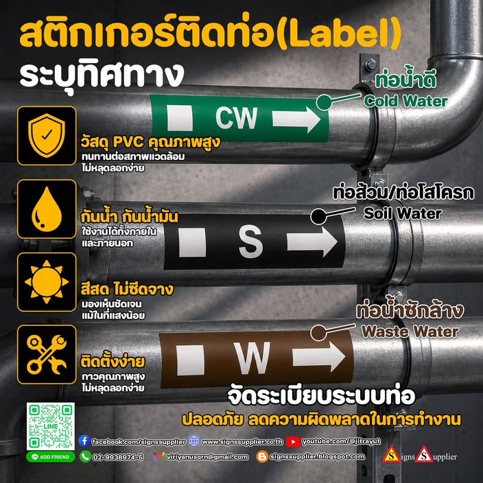สติกเกอร์ติดท่อ
