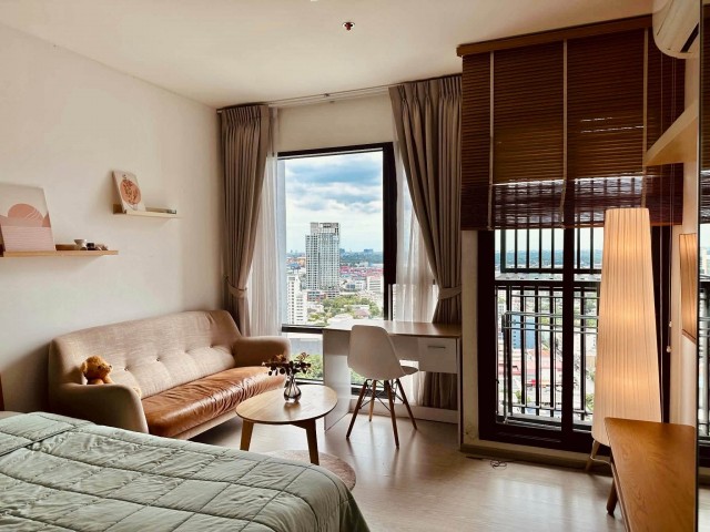 Studio Condo for Rent at Rhythm Sukhumvit 36-38 near BTS Thong LoLocation: Rhythm Sukhumvit 36-38, between Soi Sukhumvit 36 and 38, Khlong Tan, Khlong Toei, BangkokContact Aekachai (Aui)T. 089-799-5598Line ID : @auiauiaui001 (add @ in front)Room details- Studio- Size 24 sqm- 24th floor, the top residential floor- Open city view- Fully furnished- Ready to move inRental- 18,000 THB per month- Minimum contract 1 yearNearby- BTS Thong Lo within walking distance- Shuttle bus to BTS- Restaurants and cafes around the project- Gateway Ekamai 1.6 kmProject facilities- Saltwater swimming pool with kids pool- Jacuzzi and sauna- Fitness and rooftop garden on the 25th floor- 24 hour security, CCTV and key card access- Car parking