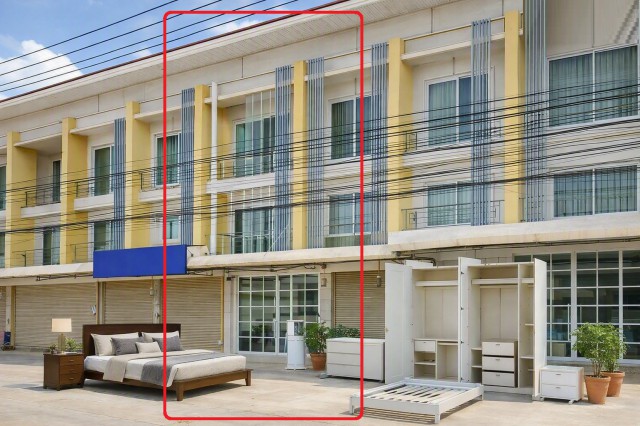 ถ.ฉะเชิงเทรา-บางปะกง โรงงานโตโยต้า บ้านโพธิ์  2.87กม.  มอเตอร์เวย์ฉะเชิงเทรา แยกวัดผา อาคารพาณิชย์ 3 ชั้น 3 นอน 3 น้ำ  16,499 บาทต่อเดือน  Mega Home 500 ม.  22.70 ตร.ว. 200 ตร.ม. พร้อมเฟอร์ฯ และเครื่องใช้ไฟฟ้าครบ ทำเลติดถนนสายหลัก 314 เหมาะสำหรับโฮมออฟฟิศ คลินิก ร้านขายยา สปา ร้านทำเล็บ นวด ตัดผม หรือ Pet Shop  เดินทางสะดวก ใกล้ชุมชน หมู่บ้าน และโรงงาน Chachoengsao-BangPakong Rd. Toyota Factory BanPho 2.87km. Chachoengsao Motorway WatPha Intersection. 3-story commercial building 